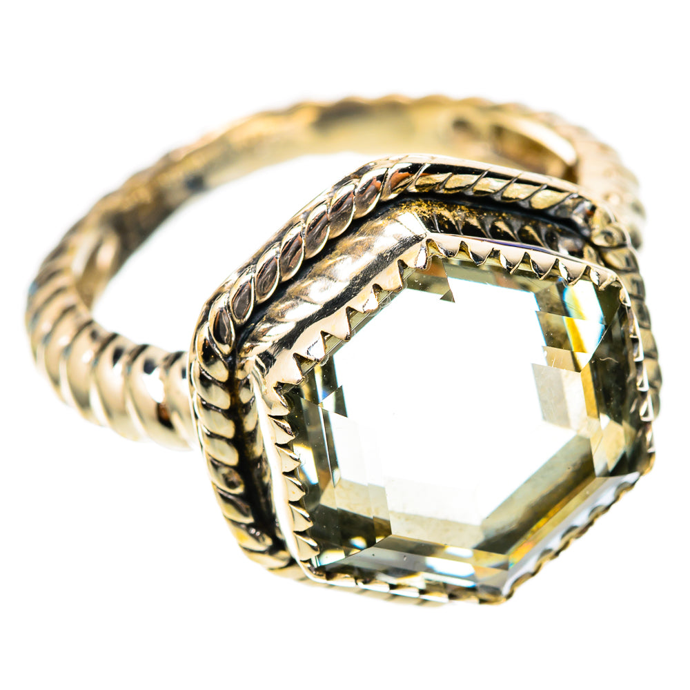 Green Amethyst Rings handcrafted by Ana Silver Co - RING117704 - Photo 2