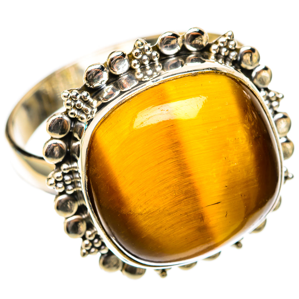 Tiger Eye Rings handcrafted by Ana Silver Co - RING117706 - Photo 2
