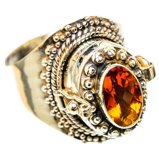 Mandarin Citrine Rings handcrafted by Ana Silver Co - RING117708 - Photo 2