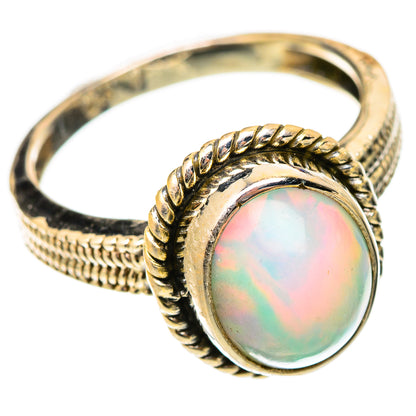 Ethiopian Opal Rings handcrafted by Ana Silver Co - RING117725 - Photo 2