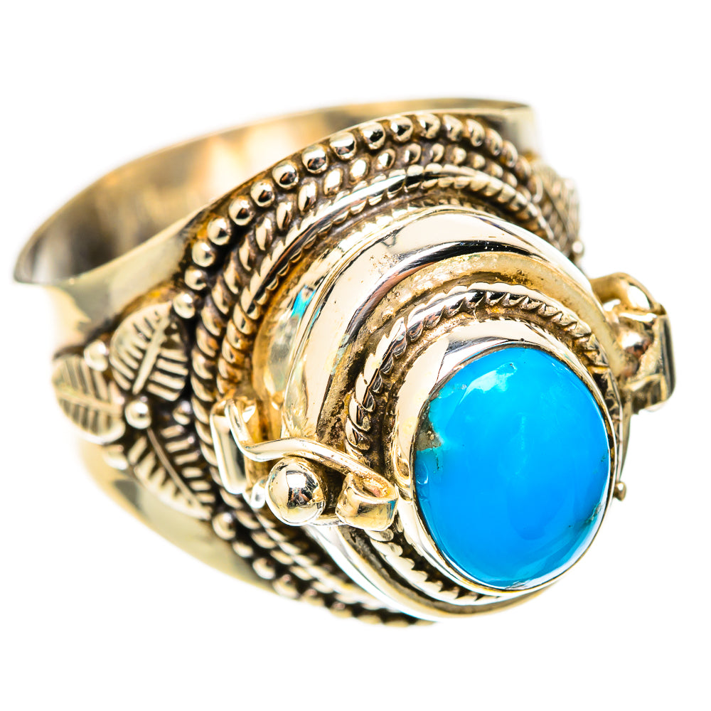 Sleeping Beauty Turquoise Rings handcrafted by Ana Silver Co - RING117730 - Photo 2