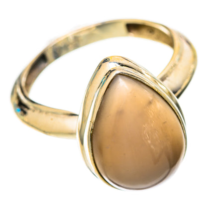 Chocolate Moonstone Rings handcrafted by Ana Silver Co - RING117736 - Photo 2