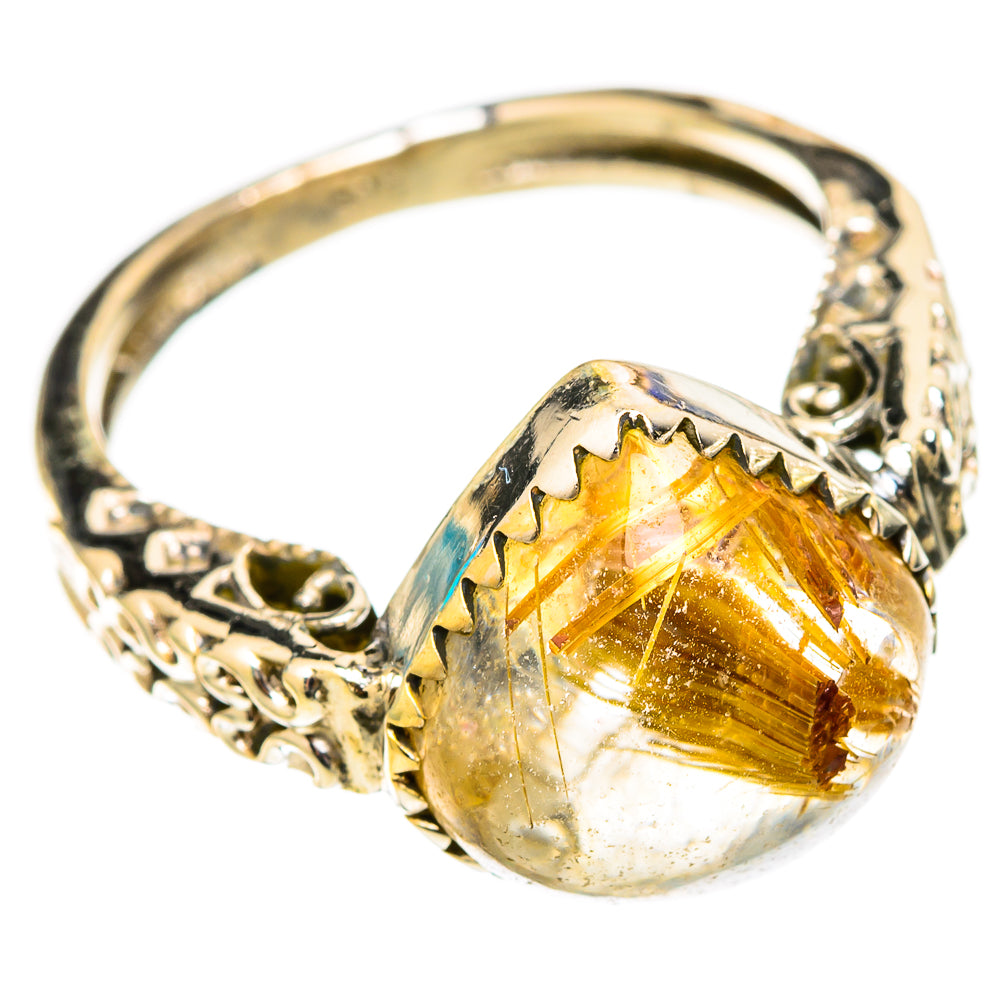 Rutilated Quartz Rings handcrafted by Ana Silver Co - RING117746 - Photo 2