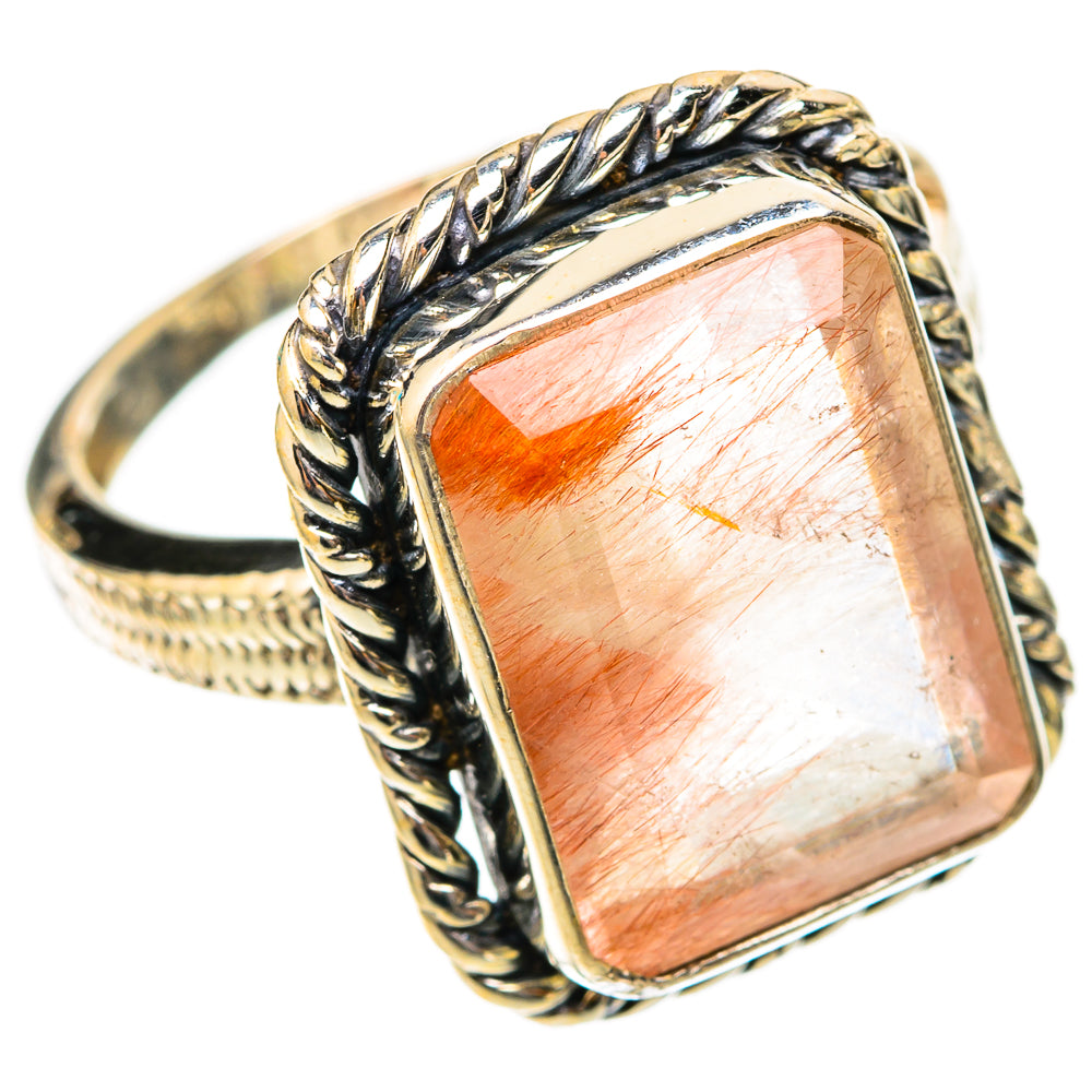 Rutilated Quartz Rings handcrafted by Ana Silver Co - RING117747 - Photo 2