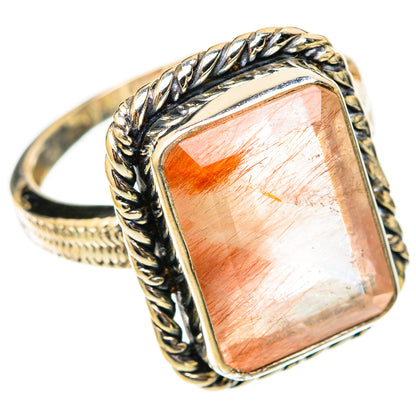 Rutilated Quartz Rings handcrafted by Ana Silver Co - RING117747 - Photo 2