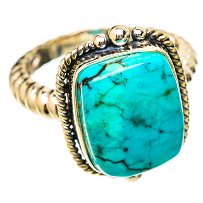 Turquoise Rings handcrafted by Ana Silver Co - RING117762 - Photo 2