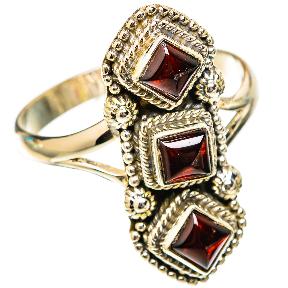 Garnet Rings handcrafted by Ana Silver Co - RING117772 - Photo 2