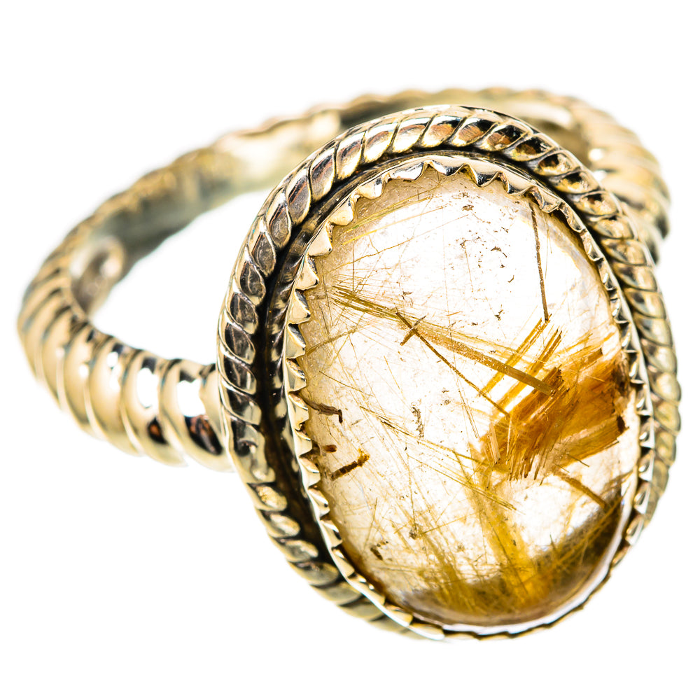 Rutilated Quartz Rings handcrafted by Ana Silver Co - RING117776 - Photo 2