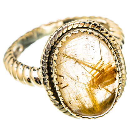 Rutilated Quartz Rings handcrafted by Ana Silver Co - RING117776 - Photo 2