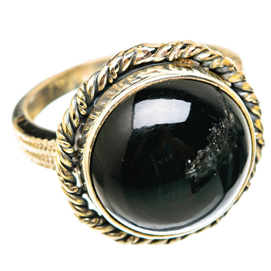 Black Onyx Rings handcrafted by Ana Silver Co - RING117779 - Photo 2