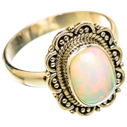 Ethiopian Opal Rings handcrafted by Ana Silver Co - RING117786 - Photo 2