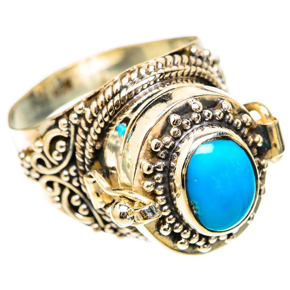 Sleeping Beauty Turquoise Rings handcrafted by Ana Silver Co - RING117792 - Photo 2