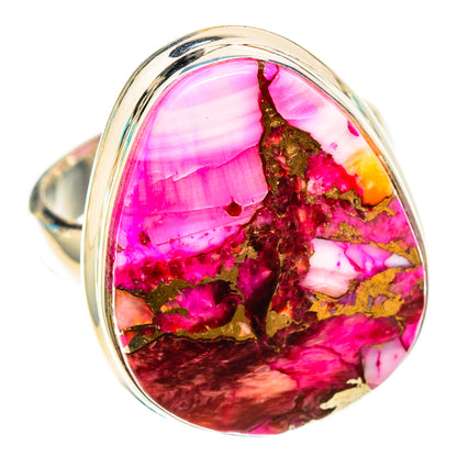 Pink Copper Composite Turquoise Rings handcrafted by Ana Silver Co - RING117799 - Photo 2