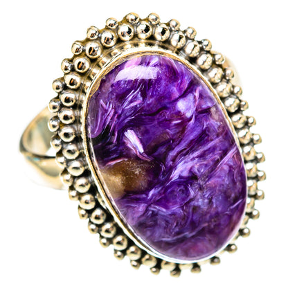 Charoite Rings handcrafted by Ana Silver Co - RING117804 - Photo 2