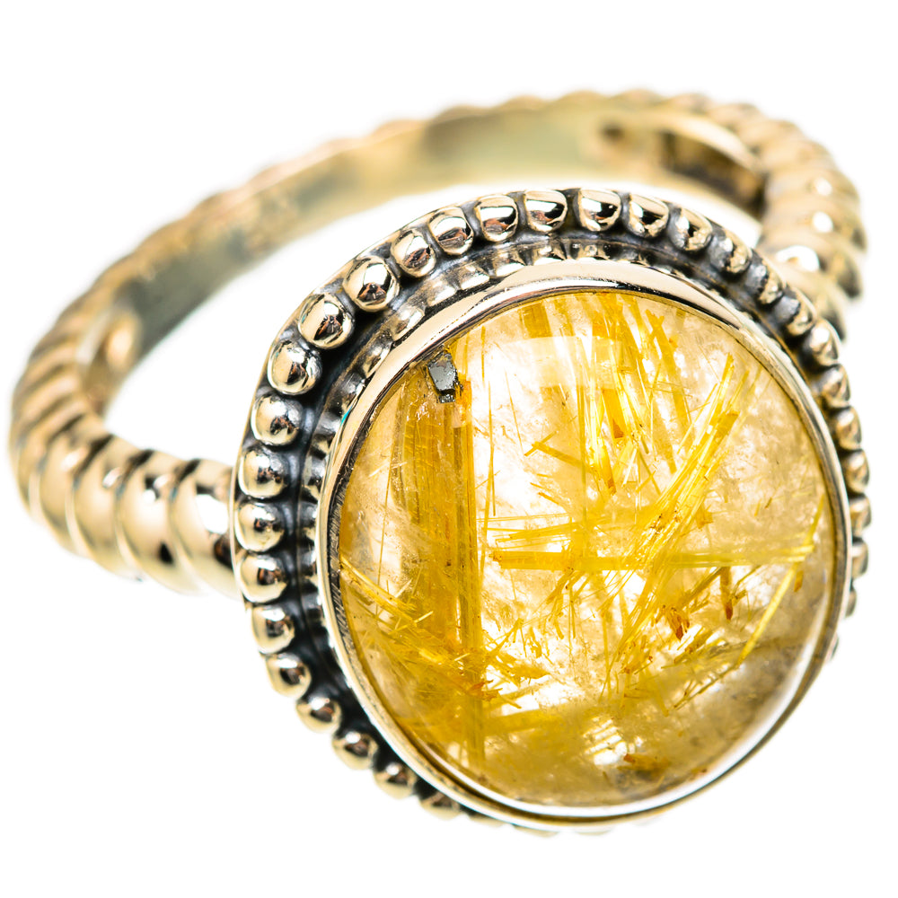 Rutilated Quartz Rings handcrafted by Ana Silver Co - RING117805 - Photo 2