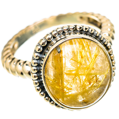 Rutilated Quartz Rings handcrafted by Ana Silver Co - RING117805 - Photo 2