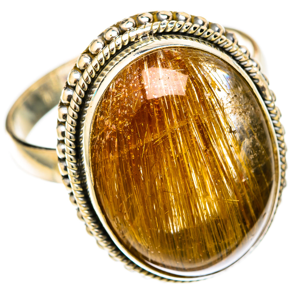 Rutilated Quartz Rings handcrafted by Ana Silver Co - RING117806 - Photo 2