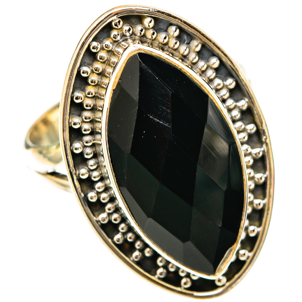 Black Onyx Rings handcrafted by Ana Silver Co - RING117807 - Photo 2