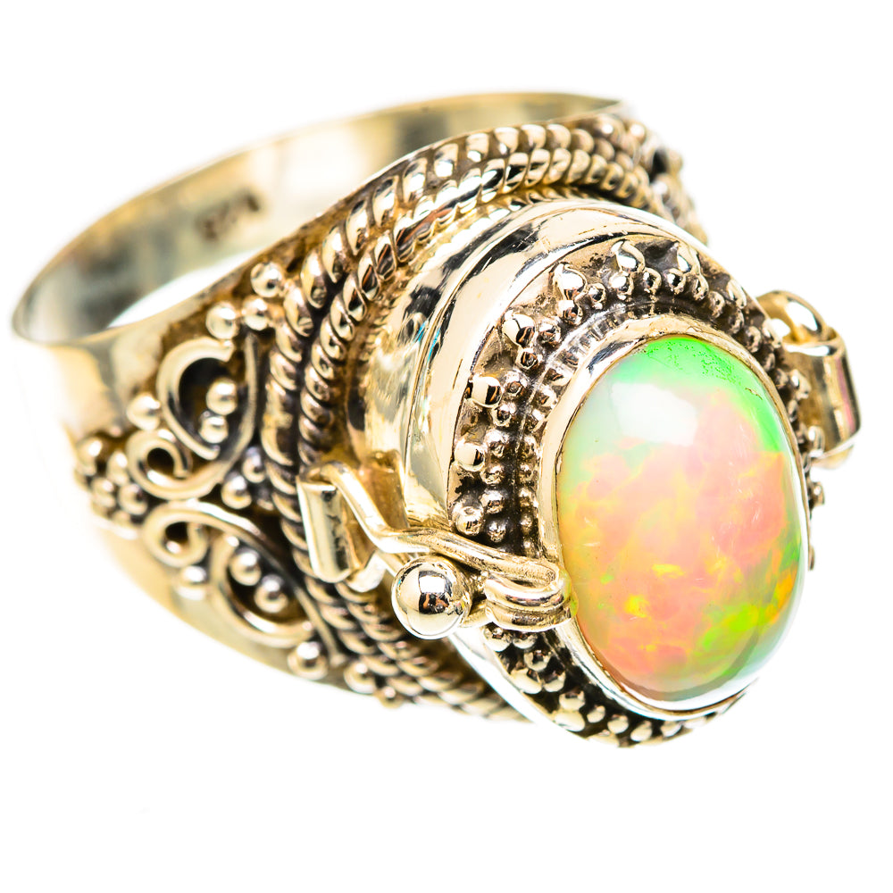 Ethiopian Opal Rings handcrafted by Ana Silver Co - RING117816 - Photo 2