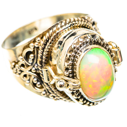Ethiopian Opal Rings handcrafted by Ana Silver Co - RING117816 - Photo 2