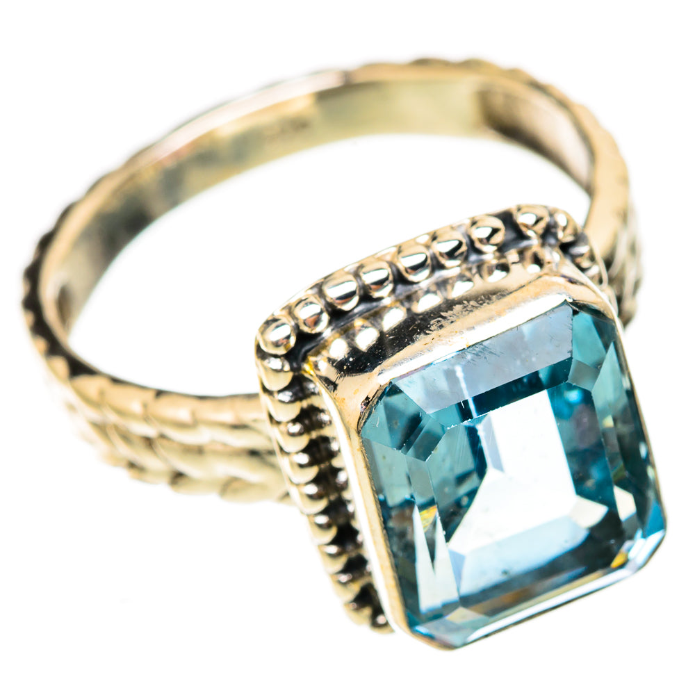 Blue Topaz Rings handcrafted by Ana Silver Co - RING117820 - Photo 2