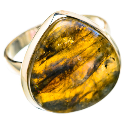 Labradorite Rings handcrafted by Ana Silver Co - RING117822 - Photo 2