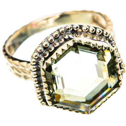 Green Amethyst Rings handcrafted by Ana Silver Co - RING117824 - Photo 2