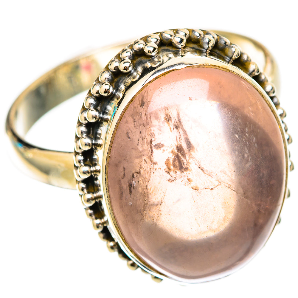 Rose Quartz Rings handcrafted by Ana Silver Co - RING117828 - Photo 2