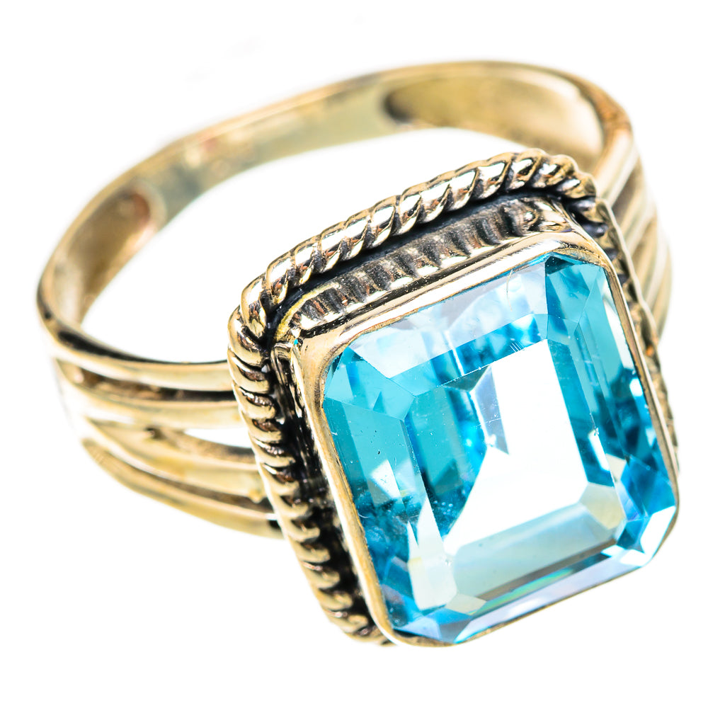 Blue Topaz Rings handcrafted by Ana Silver Co - RING117844 - Photo 2