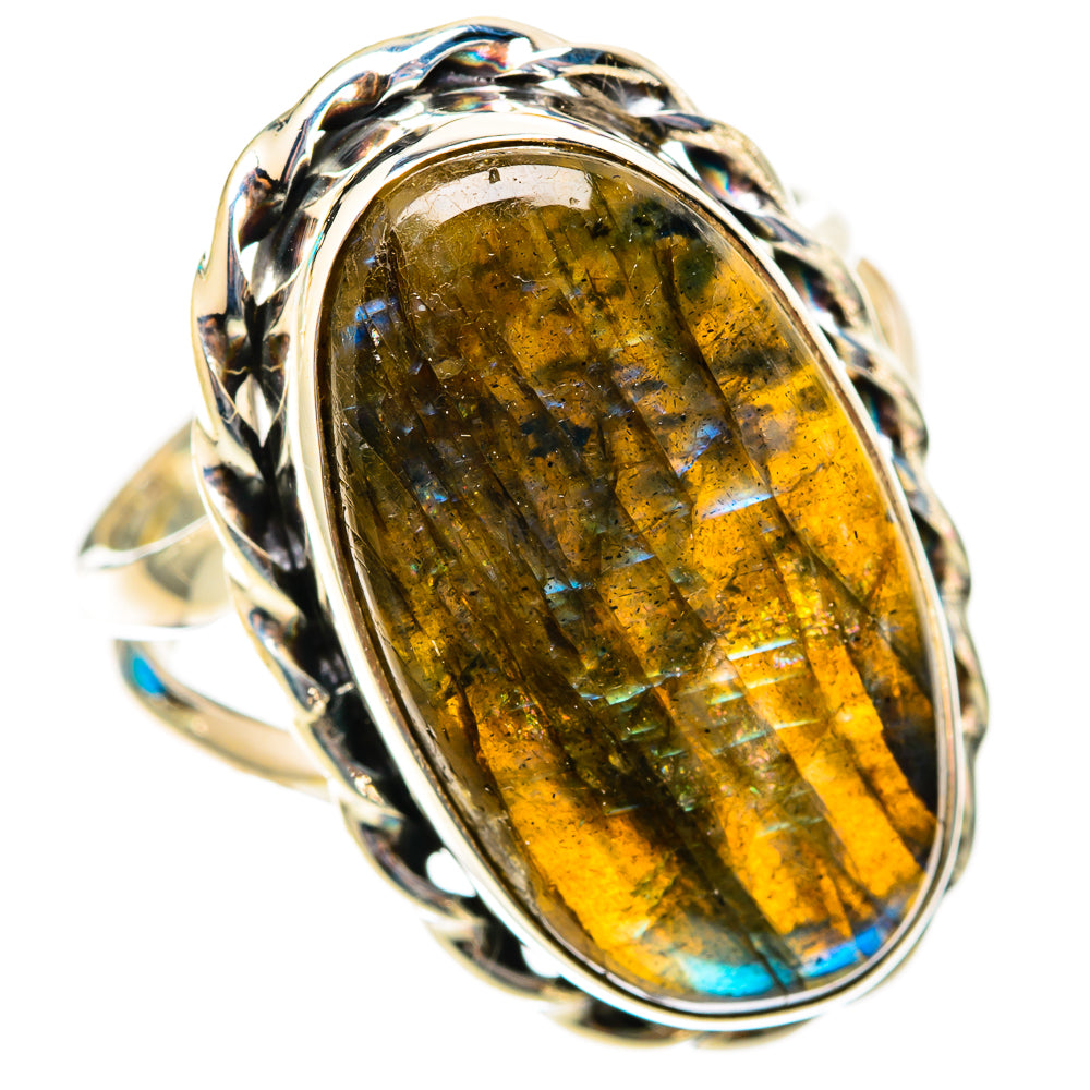 Labradorite Rings handcrafted by Ana Silver Co - RING117846 - Photo 2