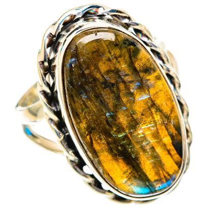 Labradorite Rings handcrafted by Ana Silver Co - RING117846 - Photo 2