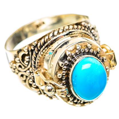 Sleeping Beauty Turquoise Rings handcrafted by Ana Silver Co - RING117847 - Photo 2