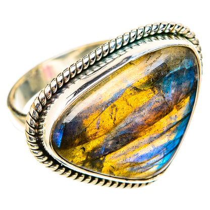 Labradorite Rings handcrafted by Ana Silver Co - RING117855 - Photo 2