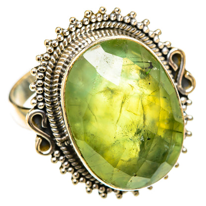 Prehnite Rings handcrafted by Ana Silver Co - RING117859 - Photo 2