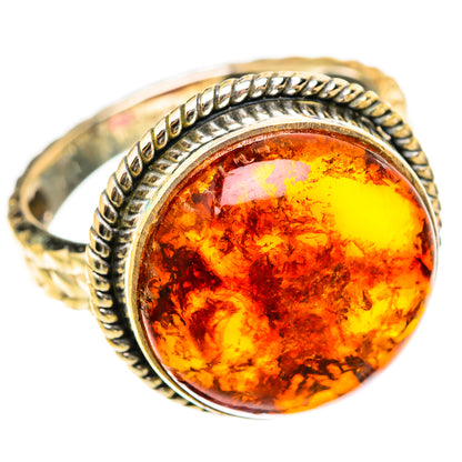 Baltic Amber Rings handcrafted by Ana Silver Co - RING117864 - Photo 2