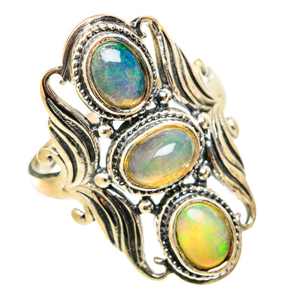 Ethiopian Opal Rings handcrafted by Ana Silver Co - RING117877 - Photo 2