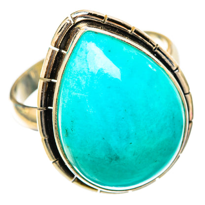 Peruvian Amazonite Rings handcrafted by Ana Silver Co - RING117882 - Photo 2