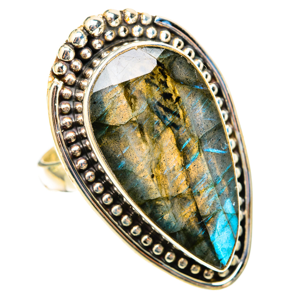 Labradorite Rings handcrafted by Ana Silver Co - RING117888 - Photo 2