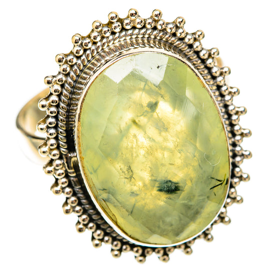 Prehnite Rings handcrafted by Ana Silver Co - RING117890 - Photo 2