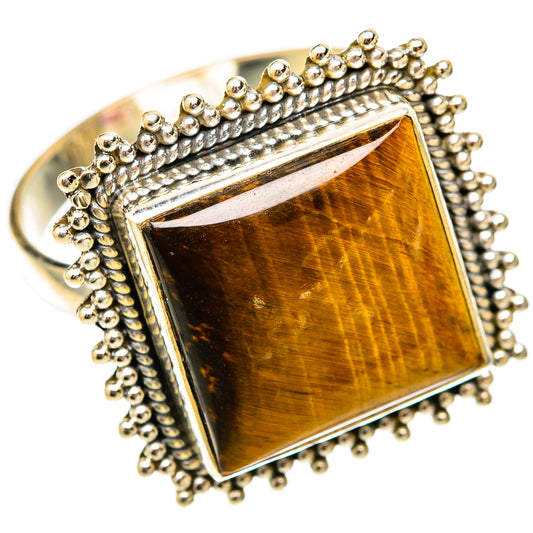 Tiger Eye Rings handcrafted by Ana Silver Co - RING117893 - Photo 2