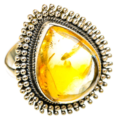 Citrine Sugarloaf Rings handcrafted by Ana Silver Co - RING117894 - Photo 2