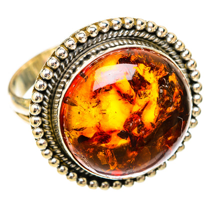 Baltic Amber Rings handcrafted by Ana Silver Co - RING117895 - Photo 2