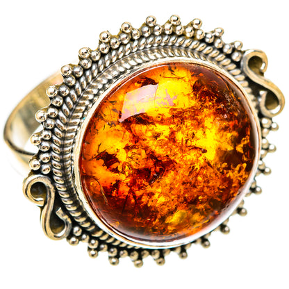 Baltic Amber Rings handcrafted by Ana Silver Co - RING117896 - Photo 2