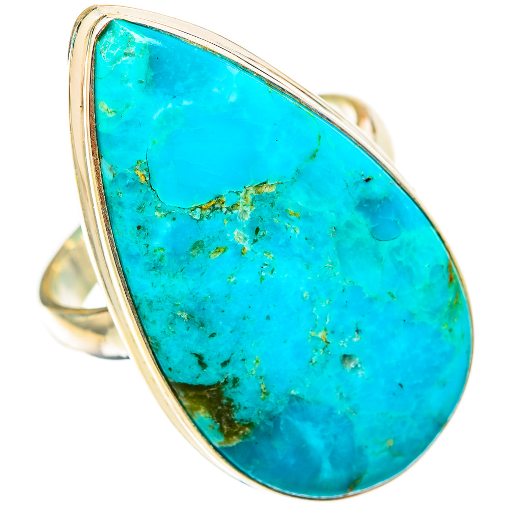 Peruvian Chrysocolla Rings handcrafted by Ana Silver Co - RING117915 - Photo 2