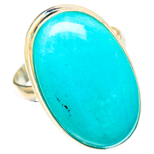Peruvian Amazonite Rings handcrafted by Ana Silver Co - RING117916 - Photo 2