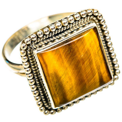 Tiger Eye Rings handcrafted by Ana Silver Co - RING117919 - Photo 2