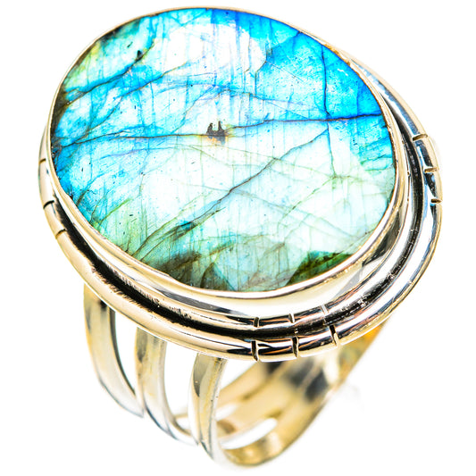 Labradorite Rings handcrafted by Ana Silver Co - RING117938 - Photo 2
