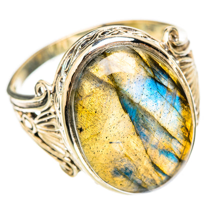Labradorite Rings handcrafted by Ana Silver Co - RING117944 - Photo 2