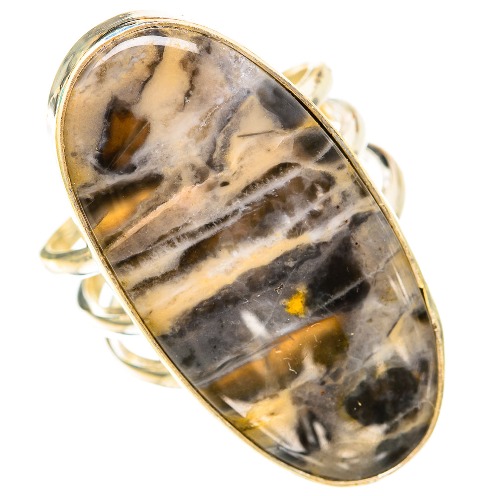 Tiger Dendrite Agate Rings handcrafted by Ana Silver Co - RING117947 - Photo 2
