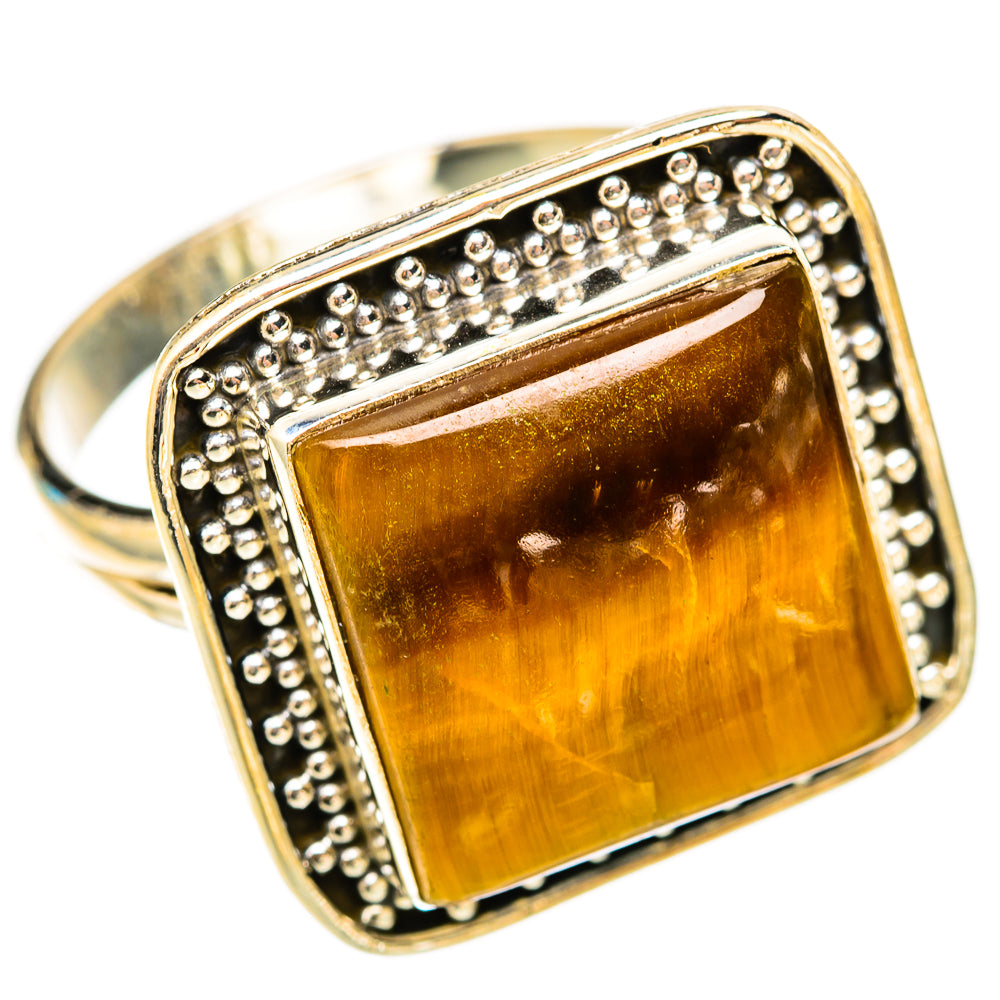 Tiger Eye Rings handcrafted by Ana Silver Co - RING117948 - Photo 2